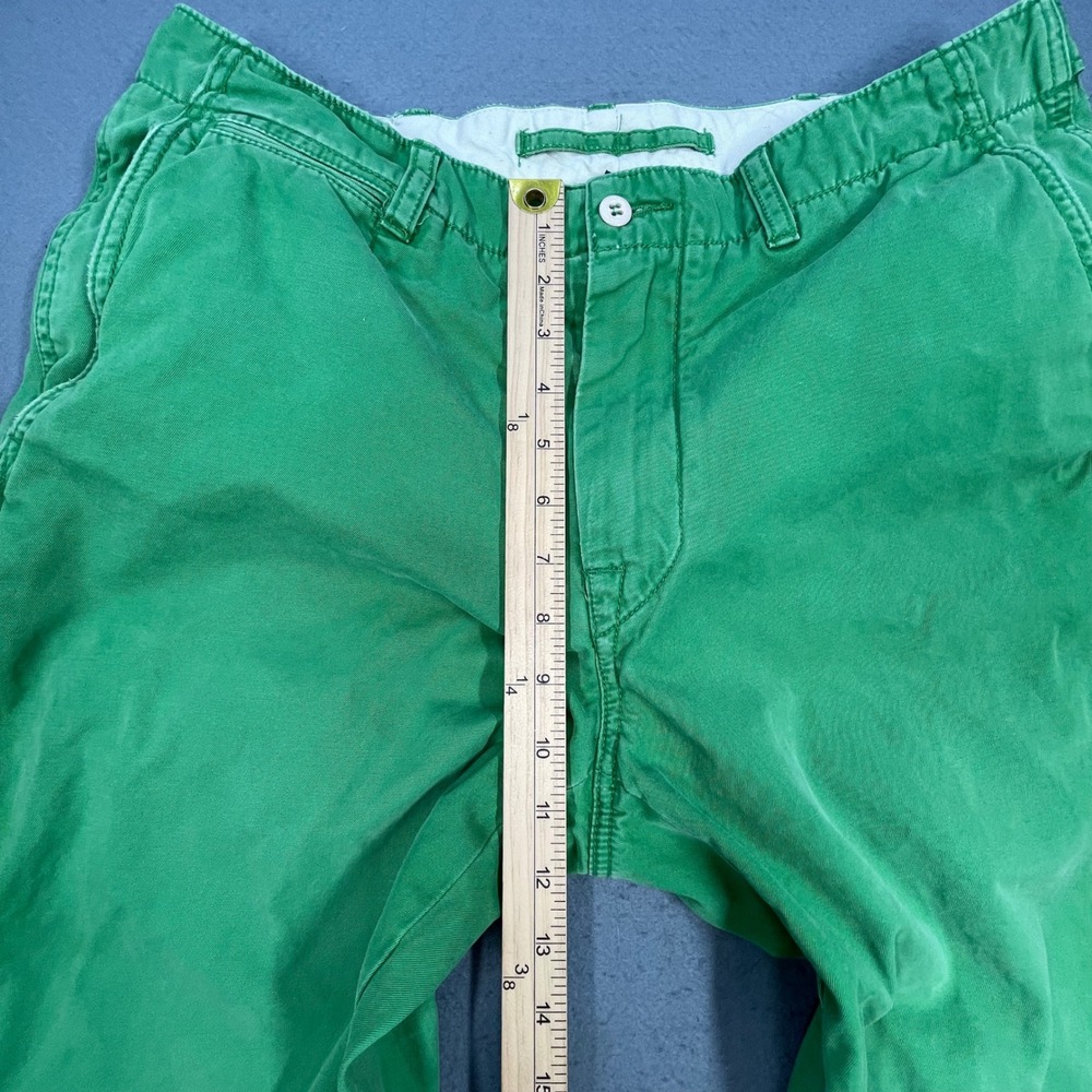 Polo Ralph Lauren Green Officer Trousers Straight Leg Chino Mens 34x34 - Picture 8 of 11